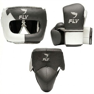 Professional Boxing Sparring Gear Set Premium Leather Head Guard Training Gloves <b>Groin</b> <b>Protector</b> Fight Equipment - Product Image 2