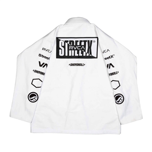 Kimono de Jiu Jitsu Brasileño Azul con Logotipo Personalizado, Kimono BJJ Ligero Shoyorol de Tejido Perlado 100% Algodón, Traje de Competición BJJ para Grappling - Product Image 3