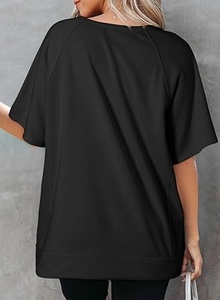 T-shirt en coton uni de haute qualité pour femmes - Product Image 6