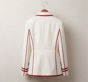 Blazer de Mujer Cosh International Greek Apparel Delta Sigma, Estilo Elegante, Corte Recto, Mezcla de Lana, Manga Larga, Largo Regular - Product Image 4
