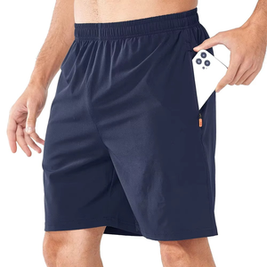 กางเกงขาสั้นออกกำลังกายผู้ชายขายดี น้ำหนักเบา ผลิตจากโพลีเอสเตอร์ แห้งเร็ว มีกระเป๋าซิป รับผลิตชุดกีฬาตามสั่ง - Product Image 1