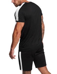 New Design T-Shirts and Shorts Running Wear Jogging Suit Fitness Gym Sport Wears <b>Twinset</b> for Men - Product Image 2