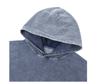 Hoodie Crop Top Oversize en Coton de Haute Qualité à Col Rond et Bords Bruts, Personnalisable en Couleurs et Tailles - Product Image 3
