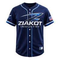 Ensemble complet d'uniformes de baseball avec casquette et maillot, tissu respirant 100 % polyester, logo sur le devant, avec sac à dos et chaussettes de baseball