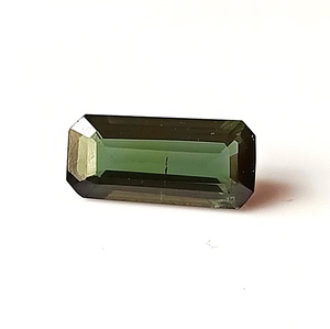 Turmalina verde natural transparente de corte rectangular de 5.2X11.4 mm, gema suelta facetada sin tratar de 1.30 quilates para joyería - Product Image 2