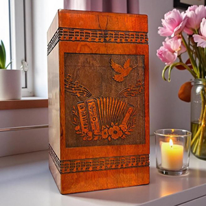 Custom Engraved Wooden Resin Urn <b>Box</b>: <b>Pet</b>/Human <b>Memorial</b> Keepsake urn <b>Memorial</b> Keepsake by AYAANS - Product Image 1