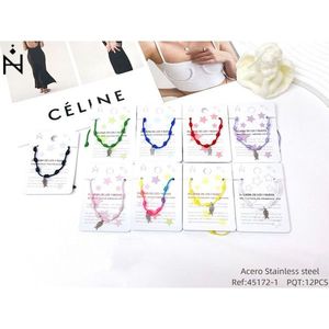 PULSERA <b>Silver</b> Fishbone Stainless Steel Seven Star Knot <b>Bracelet</b> Fashionable <b>Bangles</b> - Product Image 1