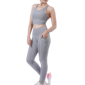 Créez votre propre ensemble de yoga pour femmes, ensemble 2 pièces respirant et écologique, taille haute, pour la gym et le fitness, pour adultes, vente en gros - Product Image 2