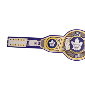 เข็มขัดแชมป์ทีมโตรอนโต เมเปิลลีฟส์ คุณภาพสูง เข็มขัดแชมป์มวยปล้ำ ของสะสมสำหรับแฟน NHL เข็มขัดกีฬาแบบปรับแต่งได้ - Product Image 4