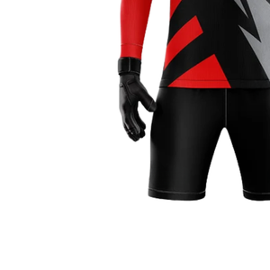 Ensemble de gardien de but asymétrique à col ras du cou, maillot à manches longues et short pour homme, en polyester respirant, écologique et à séchage rapide pour le football - Product Image 5