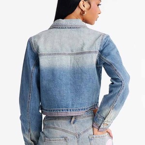 2026 Custom <b>Women's</b> <b>Vintage</b> Denim <b>Jacket</b> Washed Jean <b>Jacket</b> for <b>Women</b> Full Sleeve Turn-down Collar <b>Jacket</b> - Product Image 1