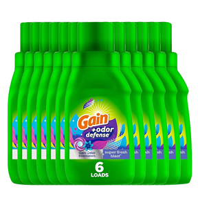 Lessive en poudre Gain Eco-Friendly Odor Defense 194 fl oz, parfum Super Fresh Blast, jetable pour 134 lavages, cuisine et salle de bain - Product Image 4