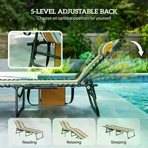 Lettini Pieghevoli Moderni in Rattan e Ferro per Esterni e Arredamento Alberghiero, Durevoli e Versatili - Product Image 4