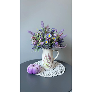 Vase de sol en métal galvanisé vert sauge avec finition décorative et pots de fleurs pour la décoration de salon et de jardin - Product Image 2