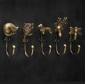 Rustic Metal Bird Wall <b>Hooks</b> With Colorful Animal Design For Clothing Storage Three Piece Set - Product Image 3