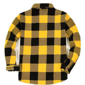 Veste décontractée vintage à manches longues en flanelle à carreaux pour homme, style urbain, avec logo personnalisé - Product Image 2