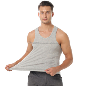 Débardeurs de sport pour hommes en coton 100% de haute qualité en gros, décontractés, pour la musculation, respirants - Product Image 1