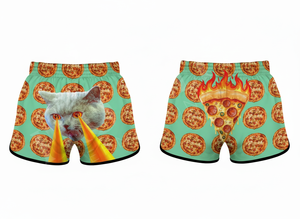 Shorts de boxe en polyester satiné respirant brodés pour hommes – Vente en gros par le fabricant d'équipements de combat Muay Thai - Product Image 3