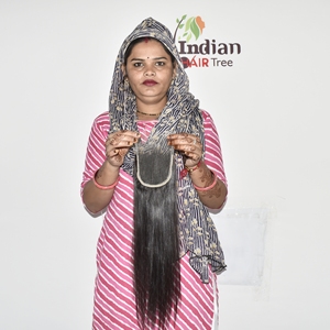 Cabello Vietnamita 100% con Cutículas Alineadas, Doble Trama, Suave y Natural, Liso, Cierre HD 4*4, Cabello Humano Virgen Indio Sin Procesar - Product Image 6