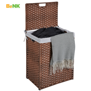 Vente en gros au Vietnam de paniers de rangement en osier de grande capacité au design moderne couvercle multifonction pour meubles de maison et appartements d'extérieur - Product Image 4