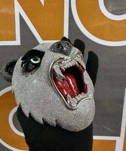 จี้รูปแพนด้าประดับเพชรโมอิสซาไนต์สีดำขาว ชุบทองคำขาวบนเงินแท้ 925 สไตล์ฮิปฮอป สำหรับทุกเพศ คลาสสิก ขนาดใหญ่ - Product Image 4