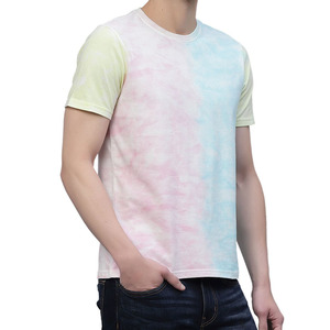 Camiseta Personalizada con Estampado Tie Dye Pastel, Unisex, 100% Algodón, Cuello Redondo, Estilo Casual Urbano, Manga Corta, Fabricante Mayorista OEM ODM de EE. UU. - Product Image 5