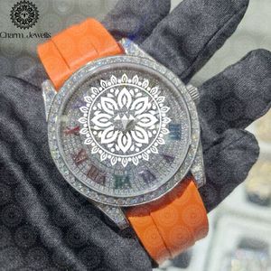 Reloj de Cristal de Lujo para Mujer Charm Jewells, Analógico de Cuarzo, Esfera Cuadrada en Oro Amarillo de 38 mm, Estilo Joyería de Moda - Product Image 1
