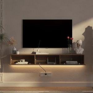 Mobile TV Moderno da Parete da 67 Pollici con LED a 16 Colori, Mobile Intrattenimento da 55, 60, 65 Pollici - Product Image 2