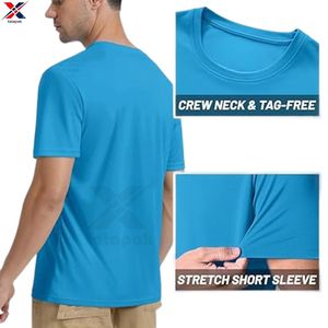 Camiseta Básica de Cuello Redondo para Hombre, Personalizada con Impresión Digital, Color Liso, Sin Marca, Tejido Suave, 100% Algodón, Holgada, 240g, Casual - Product Image 2