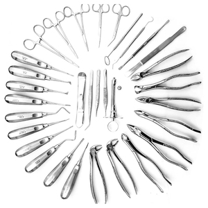 Kit de Extracción Dental de Acero Inoxidable Alemán de Alta Calidad, 32 Piezas, Instrumental Quirúrgico Manual, Certificado CE ISO - Product Image 1