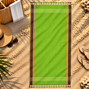 Serviettes de plage en coton rayé de qualité supérieure, séchage rapide, écologiques, pour la promotion de votre marque à bas prix. - Product Image 5