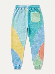 Pantalones de chándal vintage con lavado ácido, joggers de felpa oversize, pantalones casuales deportivos de algodón suave con cordón para entrenamiento y descanso, con OEM ODM - Product Image 5