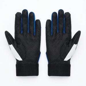 Gants de frappe de baseball personnalisés en cuir avec paume antidérapante, fermeture auto-agrippante, pour entraînement, adultes et jeunes, usage sportif - Product Image 2