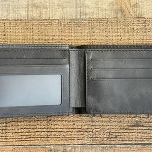 Men's Retro Casual <b>Slim</b> Genuine Leather <b>Wallet</b> High Quality Multi-<b>Card</b> <b>Card</b> Holder Vintage Style-LW-0157 - Product Image 1