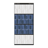 Carreaux muraux en céramique contemporains bleus brillants 300x600mm pour salle de bain intérieure, surface antidérapante, carreaux 3D style métro