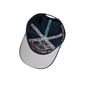 Casquette de golf perforée à 5 panneaux avec logo personnalisé, porte-tee, bicolore, fermeture à cordon en plastique - Injae Vina Golf Vietnam - Product Image 4
