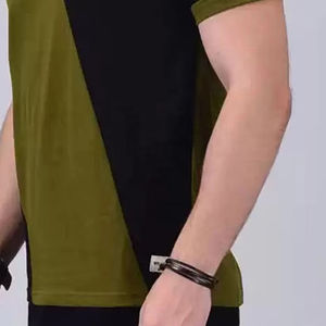 เสื้อยืดแขนสั้นแฟชั่นใหม่ คุณภาพสูง สวมใส่สบาย ทรงปกติ สำหรับผู้ชาย ผ้าฝ้ายแท้ 100%  รับสกรีนโลโก้ ระบายอากาศได้ดี - Product Image 2