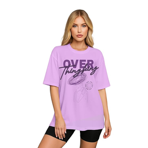 T-shirts imprimés pour femmes, élégants, confortables, grandes tailles, pour usage quotidien, design personnalisé, fabriqués au Bangladesh. - Product Image 5