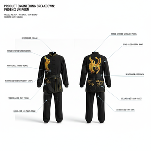 New Arrival OEM ODM Custom Karate Kung Fu Uniform Custom Brand <b>name</b> Embroidery Traditional Martial Arts Wushu Clothing Uniform - Product Image 2