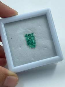 Piedra Preciosa de Esmeralda Verde Natural de Alta Calidad, Corte Cojín, 1.27 Quilates, 2.5x3mm, Paquete de 14 Piezas - Product Image 4