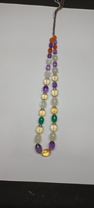 Perles de pierres précieuses naturelles multicolores, facettées, de forme ovale, taille 7x10MM à 9x13MM, pour la création de bijoux, vente en gros. - Product Image 2