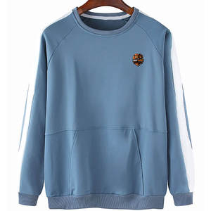 Sudadera Clásica para Hombre, 100% Algodón, Tejido Sólido, Cuello Redondo, Informal, Ligera, Transpirable, Ecológica, Deportiva, para Invierno - Product Image 1