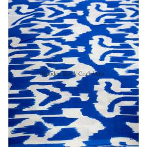 ผ้าฝ้ายทวิลพิมพ์ลายอิคัตสไตล์อินเดีย สำหรับงานตกแต่งบ้าน กระเป๋า งานฝีมือ (สำหรับเด็กผู้หญิง) เป็นมิตรกับสิ่งแวดล้อมและกันแสงได้ - Product Image 6