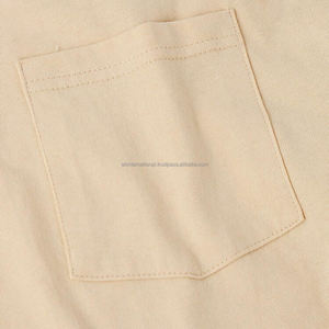 Camiseta de algodón pesado 100% de alta calidad para hombre Camiseta en blanco gruesa personalizable con tela de punto de poliéster - Product Image 4