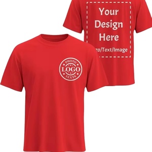 เสื้อยืดคอกลมผู้ชาย ผ้าฝ้าย 100% เป็นมิตรกับสิ่งแวดล้อม พิมพ์ลายสองด้านตามสั่ง สำหรับชุดทีม ของขวัญ กิจกรรมต่างๆ เนื้อผ้านุ่ม ทรงเข้ารูป - Product Image 1