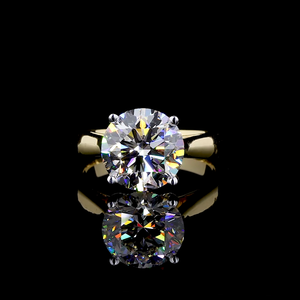 Elegant 18K Gold Brilliant Cut Diamond Solitaire Engagement Wedding Classic Anniversary Gift Ring IGI Certified Custom Jewelry - Product Image 1