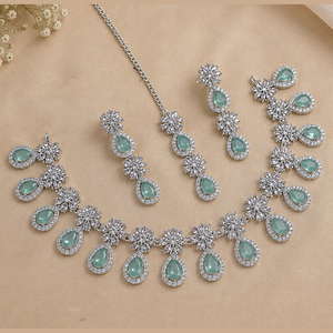 Ensemble collier et boucles d'oreilles plaqué or pour femme JeweleMarket, style ethnique, idéal pour mariage ou fête - Product Image 4