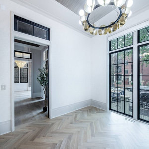 Suelo de Roble Blanco de Ingeniería con Diseño Espigado Estrecho 19/4mm 90mm Bloque de Parquet T&G 762mm - Product Image 2