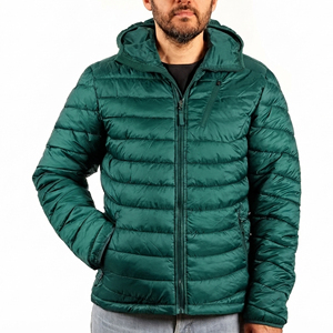 Veste matelassée à capuche pour homme, personnalisable, chaude, imperméable, pour l'hiver, vente en gros, OEM, ODM - Product Image 1