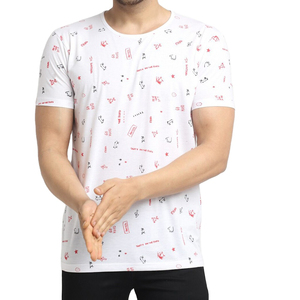 เสื้อยืดผู้ชายพิมพ์ลายโลโก้คุณภาพสูงแบบซับลิเมชั่น ผ้าแห้งเร็ว เป็นมิตรกับสิ่งแวดล้อม ระบายอากาศได้ดี มีจำหน่ายจำนวนมาก - Product Image 1